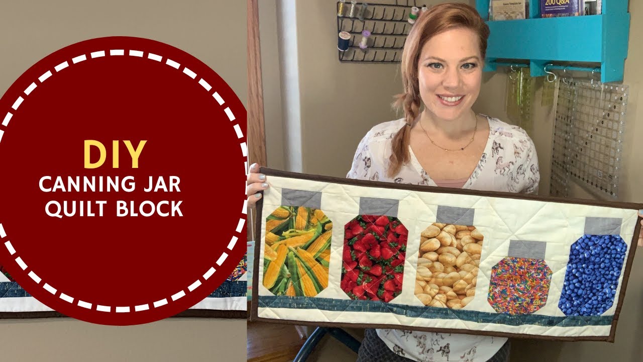 DIY Canning Jar Quilt Block