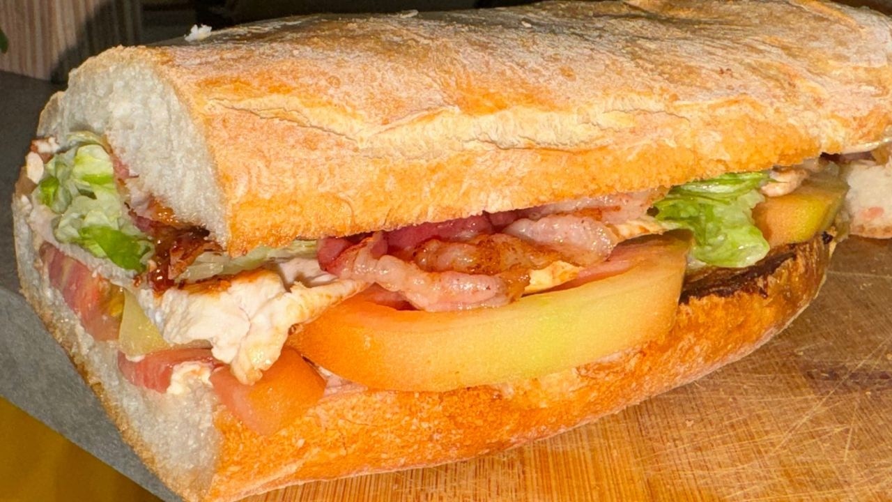 PANINO CON PETTO DI POLLO SQUISITO