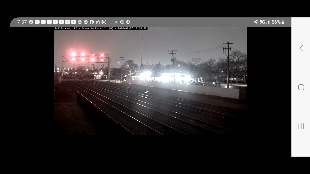 Franklin Park IL Tornado Warning with sirens 2/27/2024