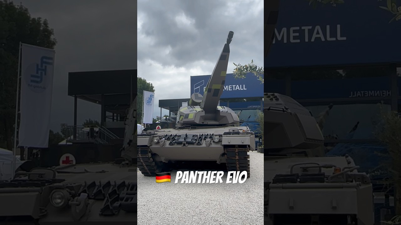 #Eurosatory 2024: 🇩🇪German Rheinmetall new vehicles including Panther Evo Upgraded hybrid tank