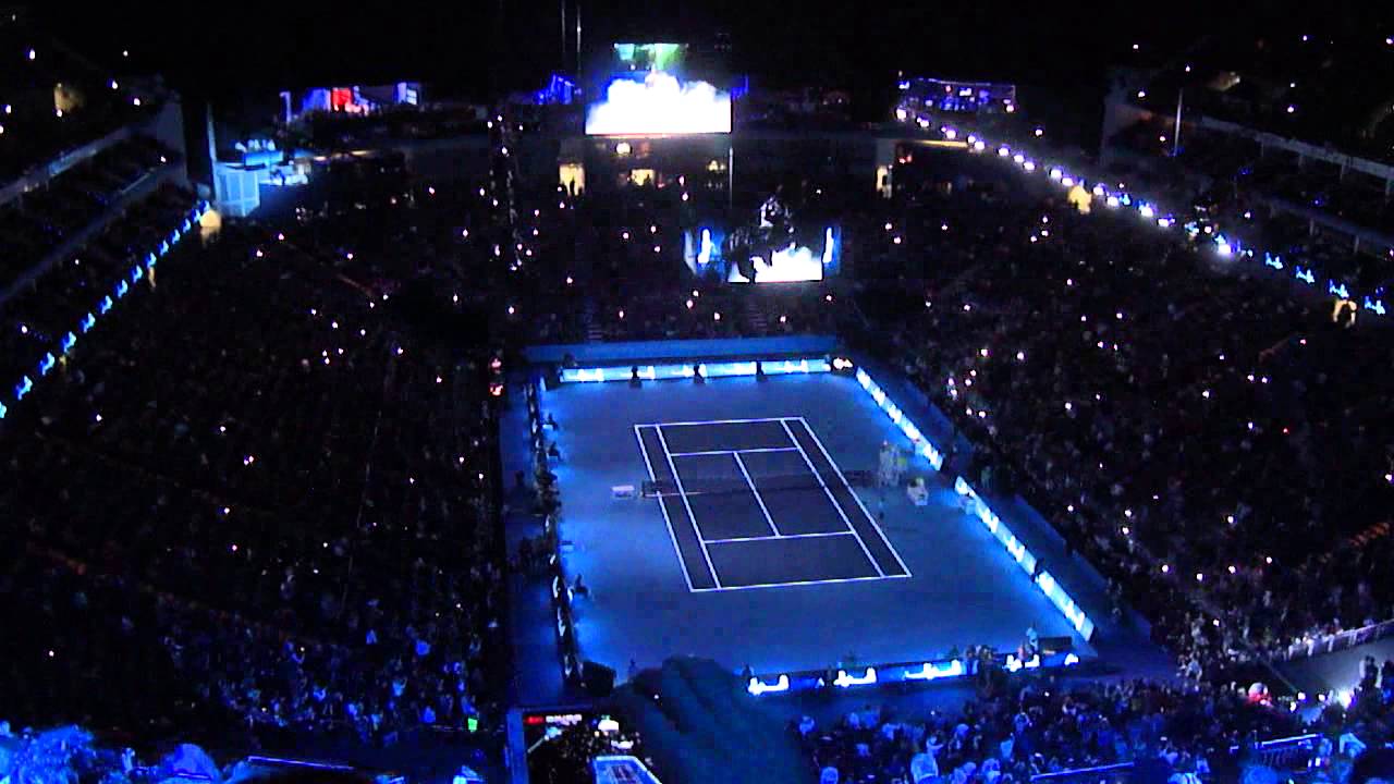 Federer - Murray at World Tour Finals 2014 (Intro and players entrance)