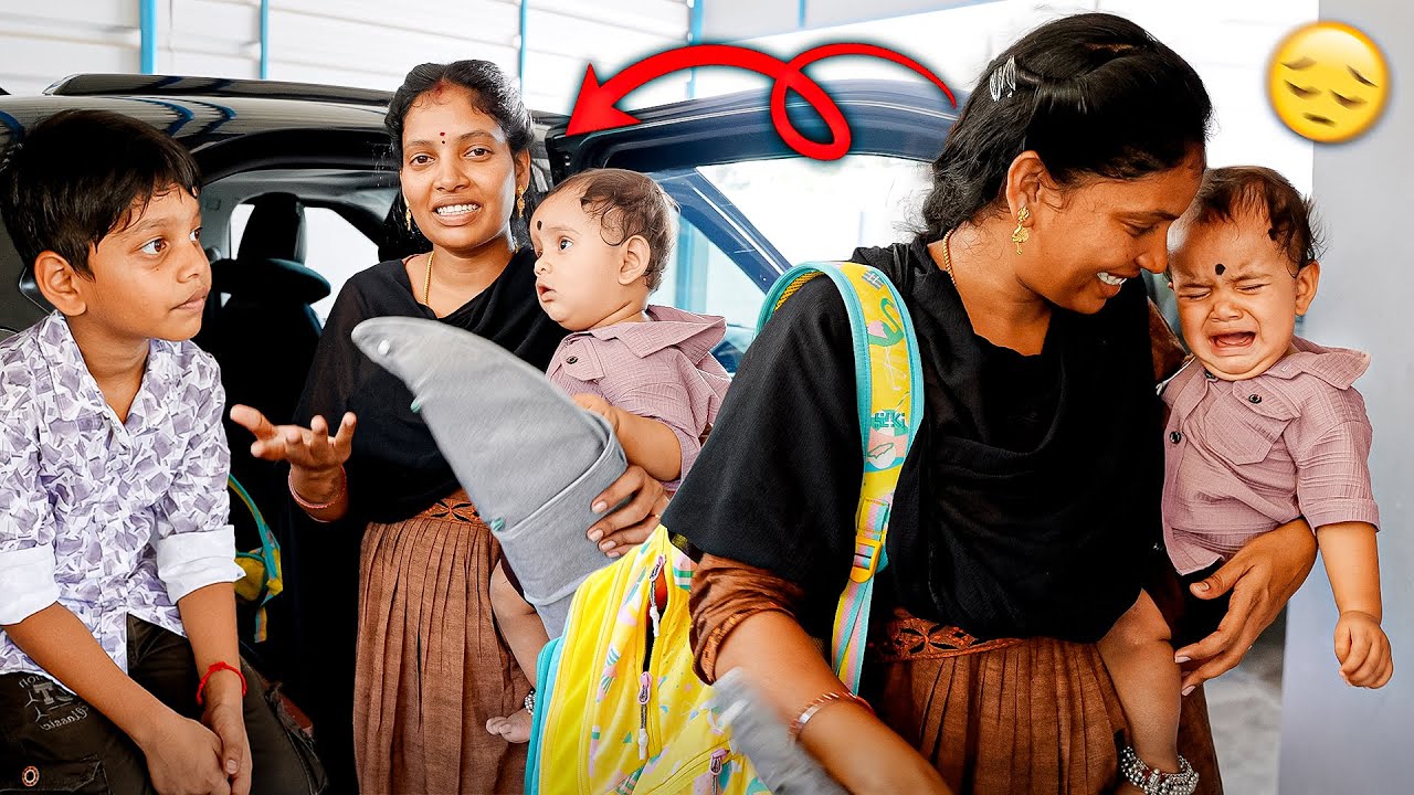 அம்மா வீட்டுக்கு கிளம்பி Car இப்படி ஆகிடிச்சி 😔| Vinoth Seetha