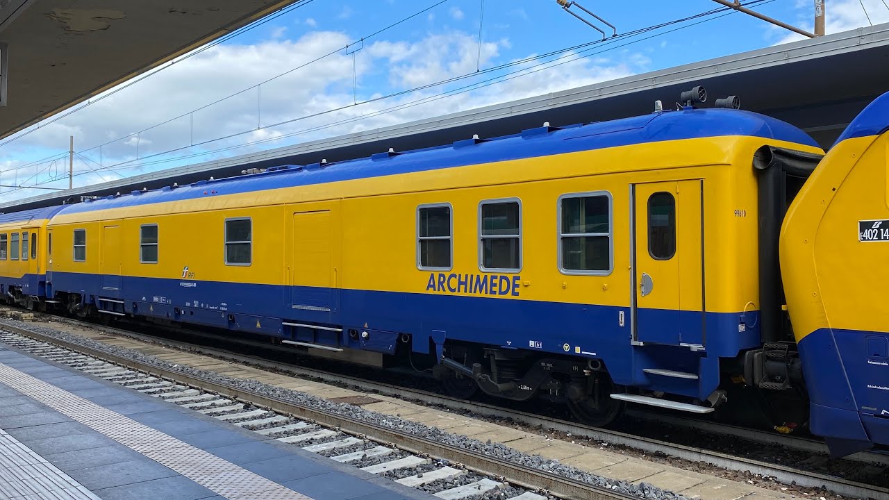 IL TRENO ARCHIMEDE di RFI in NUOVA LIVREA a Bologna Centrale!