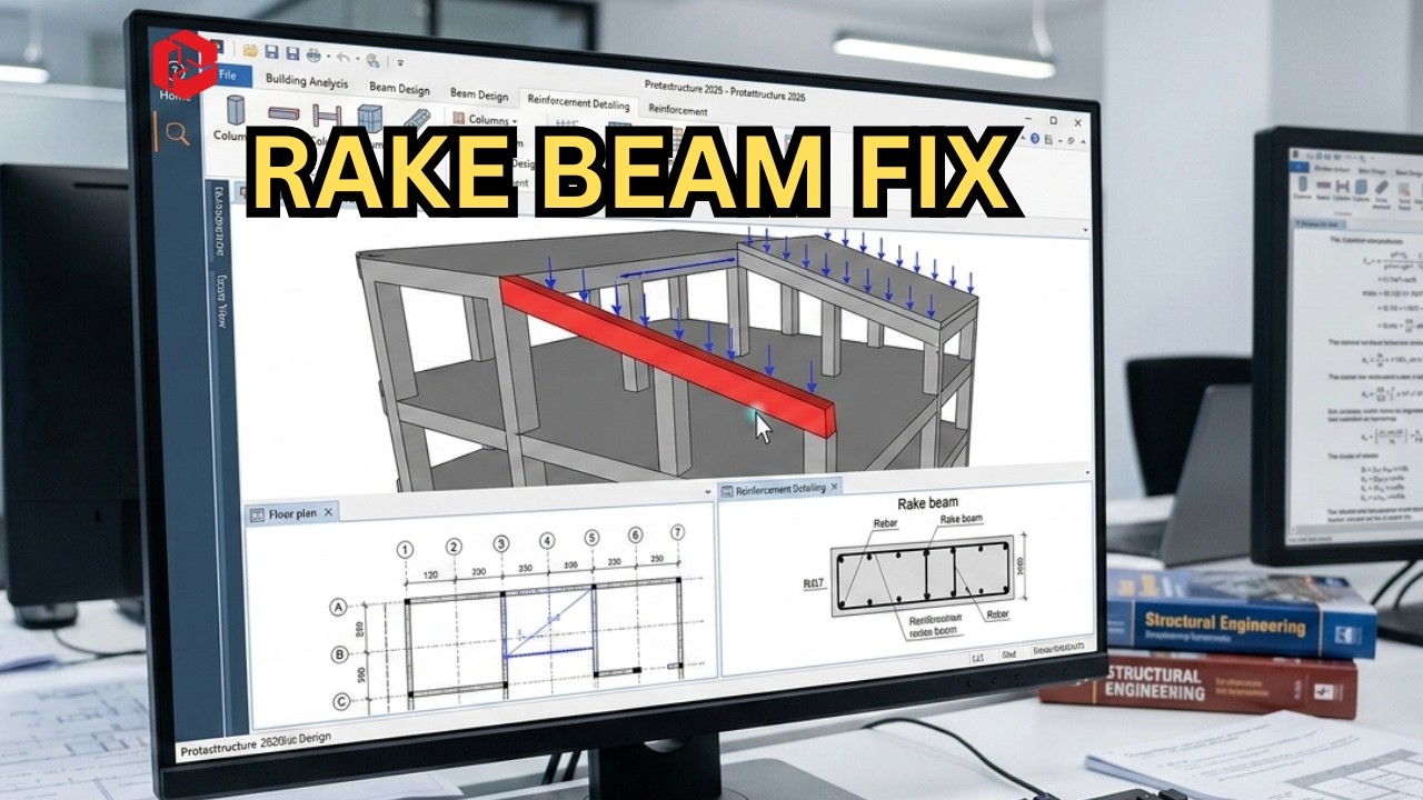 Stop Doing This! Design Rake Beams Properly in Protastructure 2026