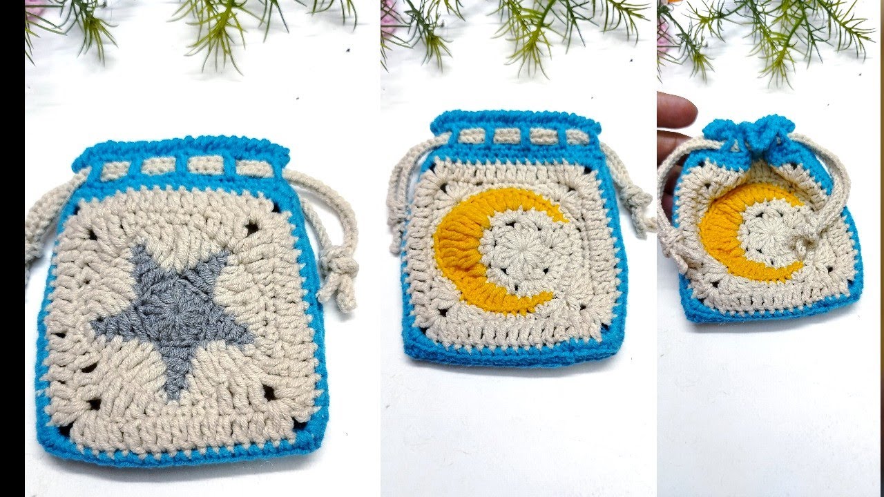 شنطه صغيره كروشيه /توزيعه كروشيه/#crochet #اكسبلور #knittig #تعليم #crochettutorial #diy 