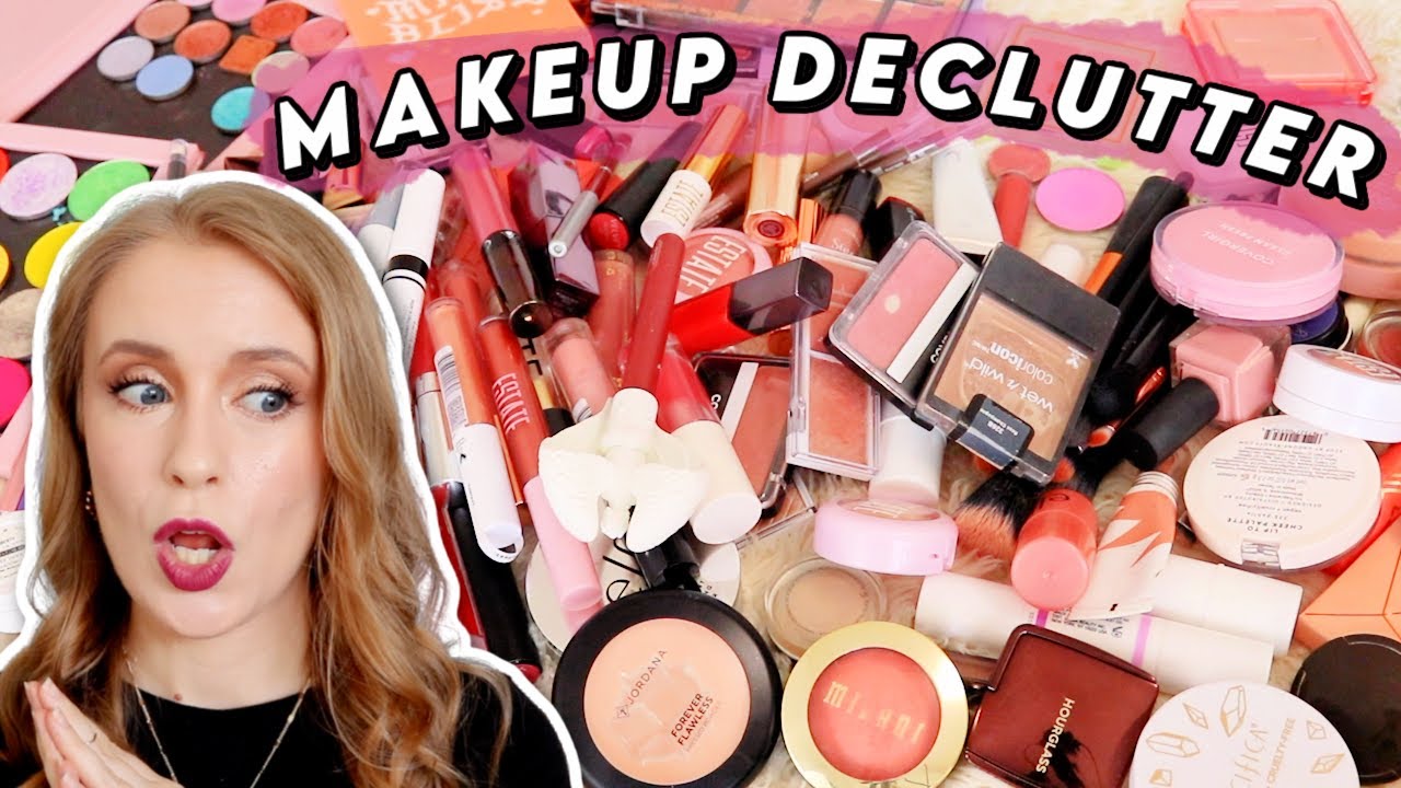 Decluttering my ENTIRE Makeup Collection // 2021 Makeup Declutter: blush, lipstick, eyeshadow & more