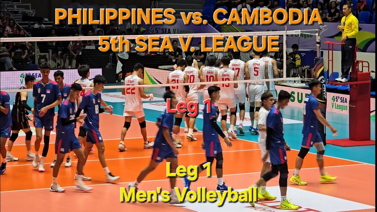 Philippines vs. Cambodia, 5th SEA V. league, Mens Volleyball, Leg 1, July 12, 2025