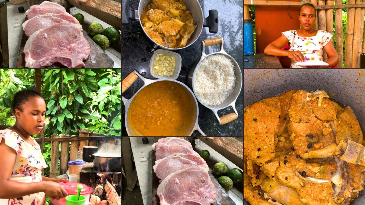 Almo&ccedil;o delicioso Bisteca  feita na panela de press&atilde;o 