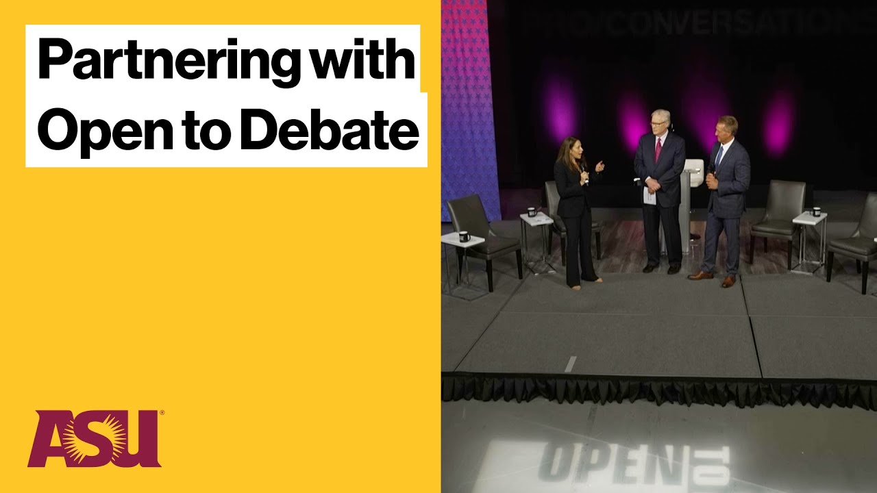 ASU Institute of Politics partners with Open to Debate to bring nonpartisan dialogue to campus