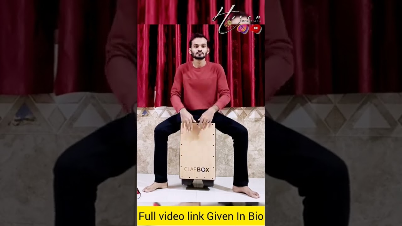 kesariya Tera Ishq hai Piya song cajon cover Hiren Creations #shorts #cajon #cajoncover #clapbox