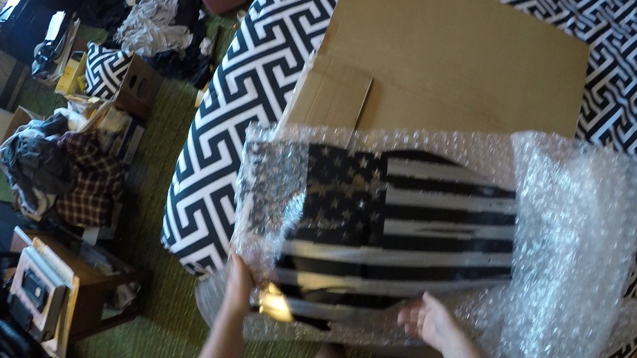 Redline Steel Distressed Flag Unboxing
