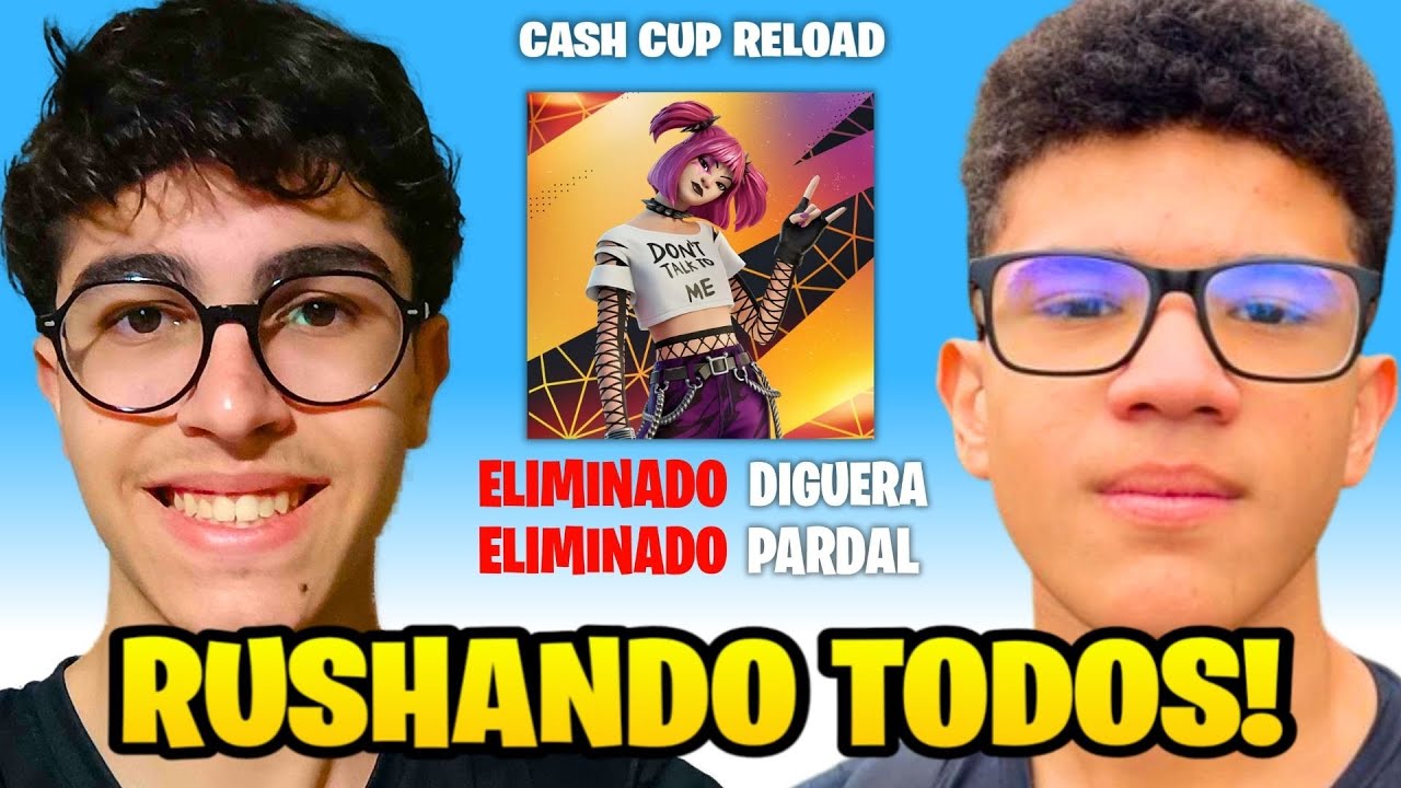 RUSHANDO TODOS na Cash Cup Reload (MATAMOS VÁRIOS PRO PLAYERS)