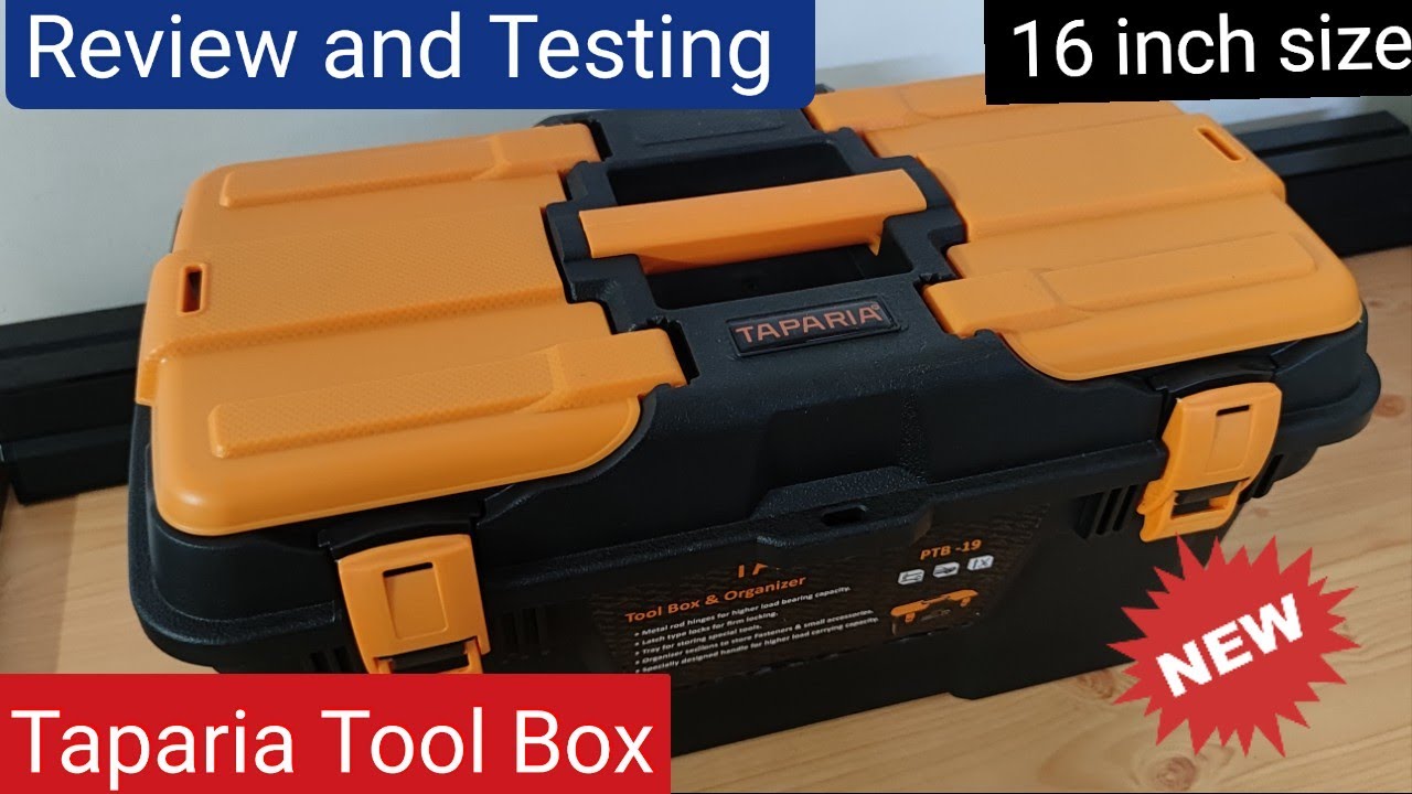 Taparia PTB 16 Compact Plastic Tool Box with Organizer | Unboxing, Review and Testing 🔥🔥