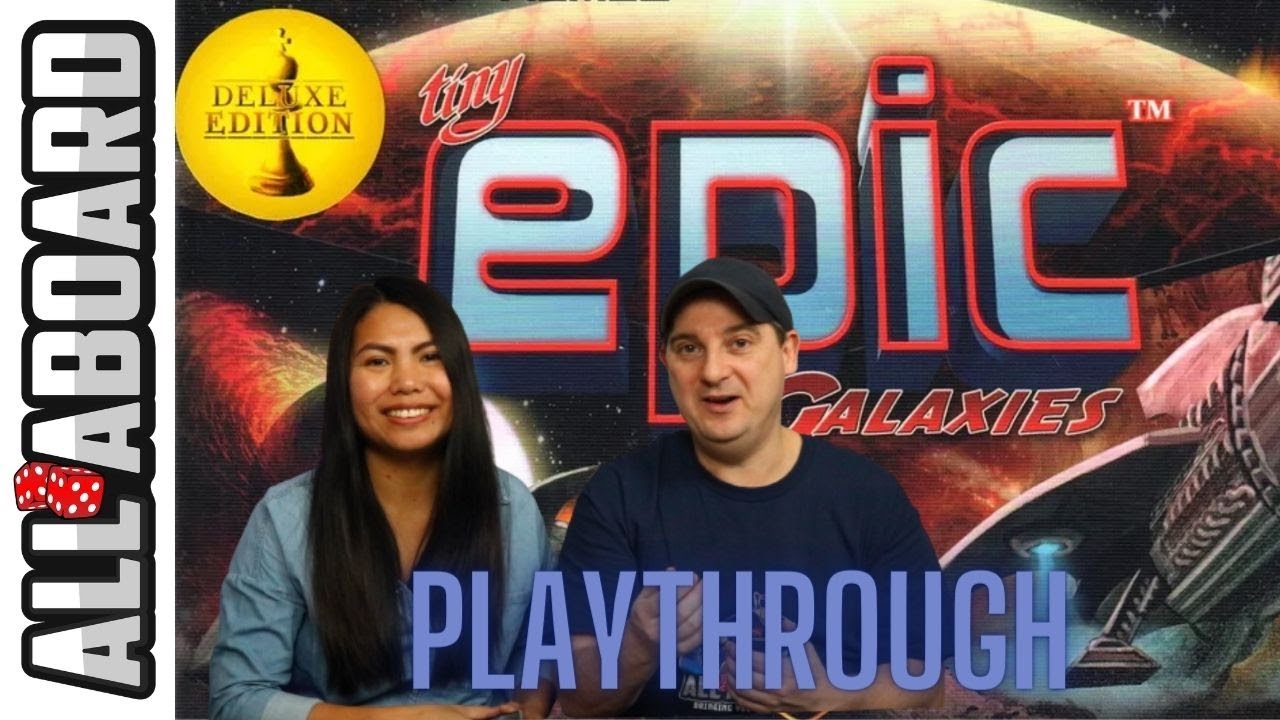 TINY EPIC GALAXIES | Board Game | 2 Player Playthrough | Taking Command of the Cosmos