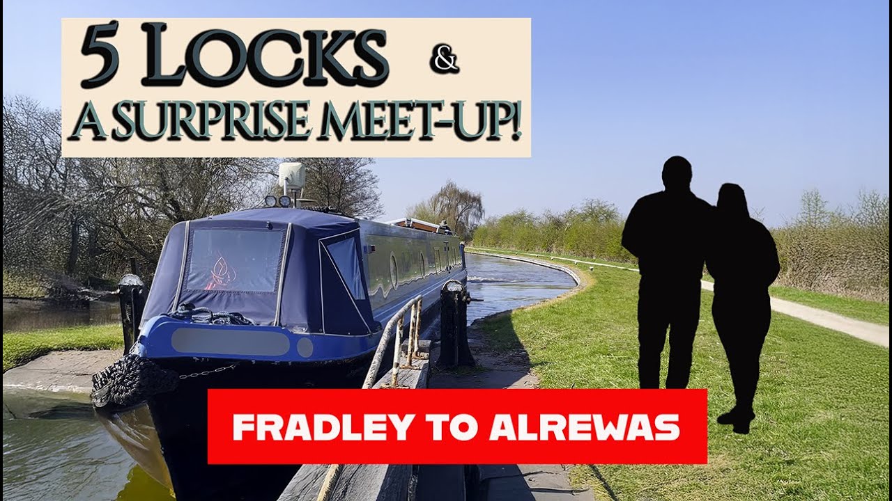 Narrowboat Life: Fradley Junction to Alrewas | 5 Locks, Swing Bridge & Canal Friends!  Ep232