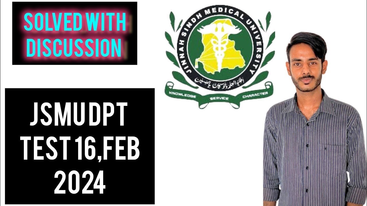 JSMU DPT TEST 2024|JSMU DPT TEST| JSMU DPT past papers