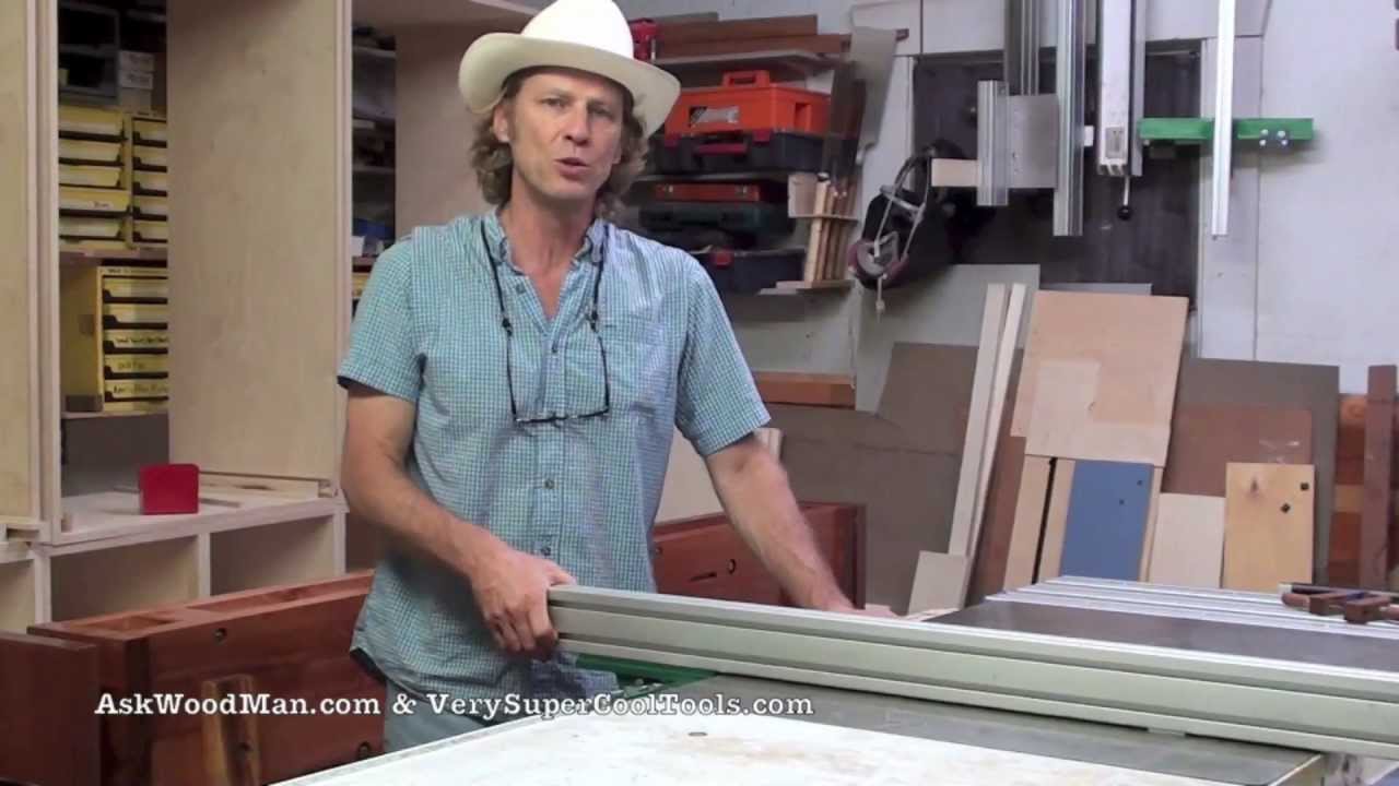 AskWoodMan Introduces VerySuperCool Tools / New Table Saw Fence System