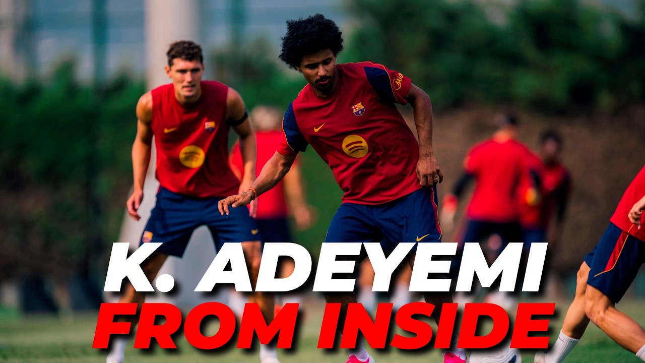 Adeyemi&rsquo;s FIRST TRAINING SESSION with Barcelona from INSIDE | FC BARCELONA TODAY