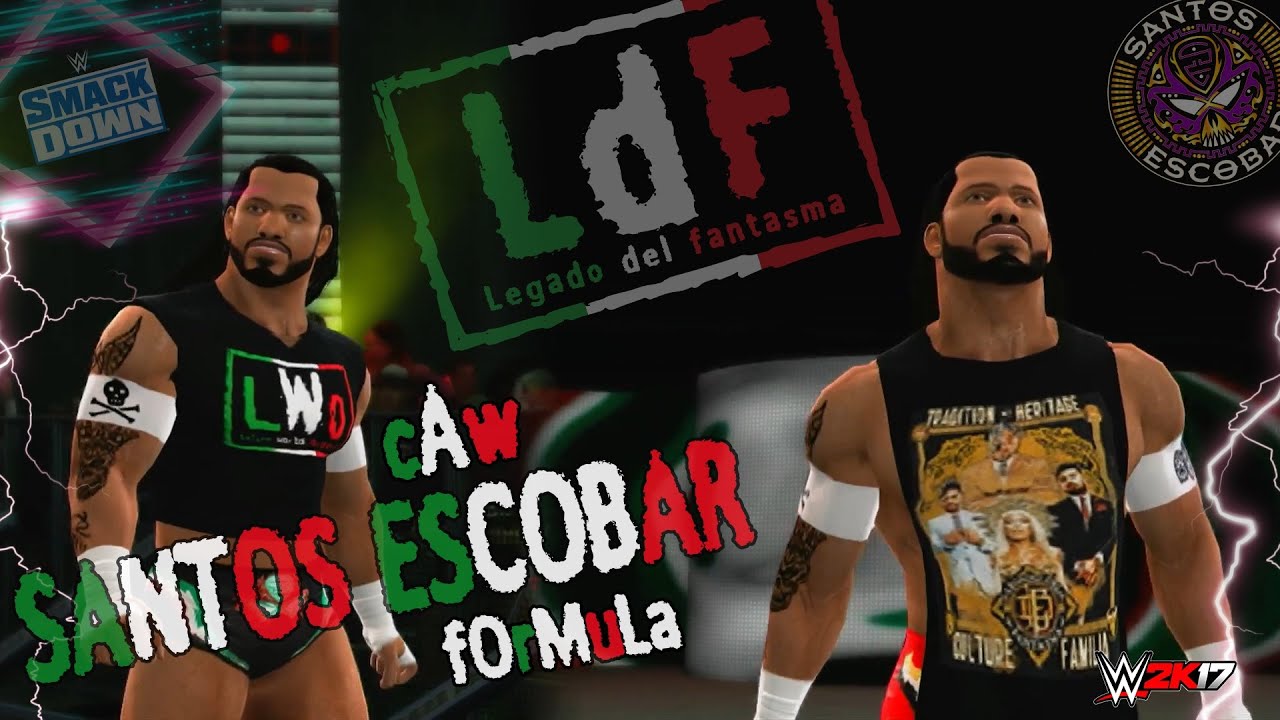 WWE 2K17 - SANTOS ESCOBAR LWO CAW FORMULA - PS3/XBOX360