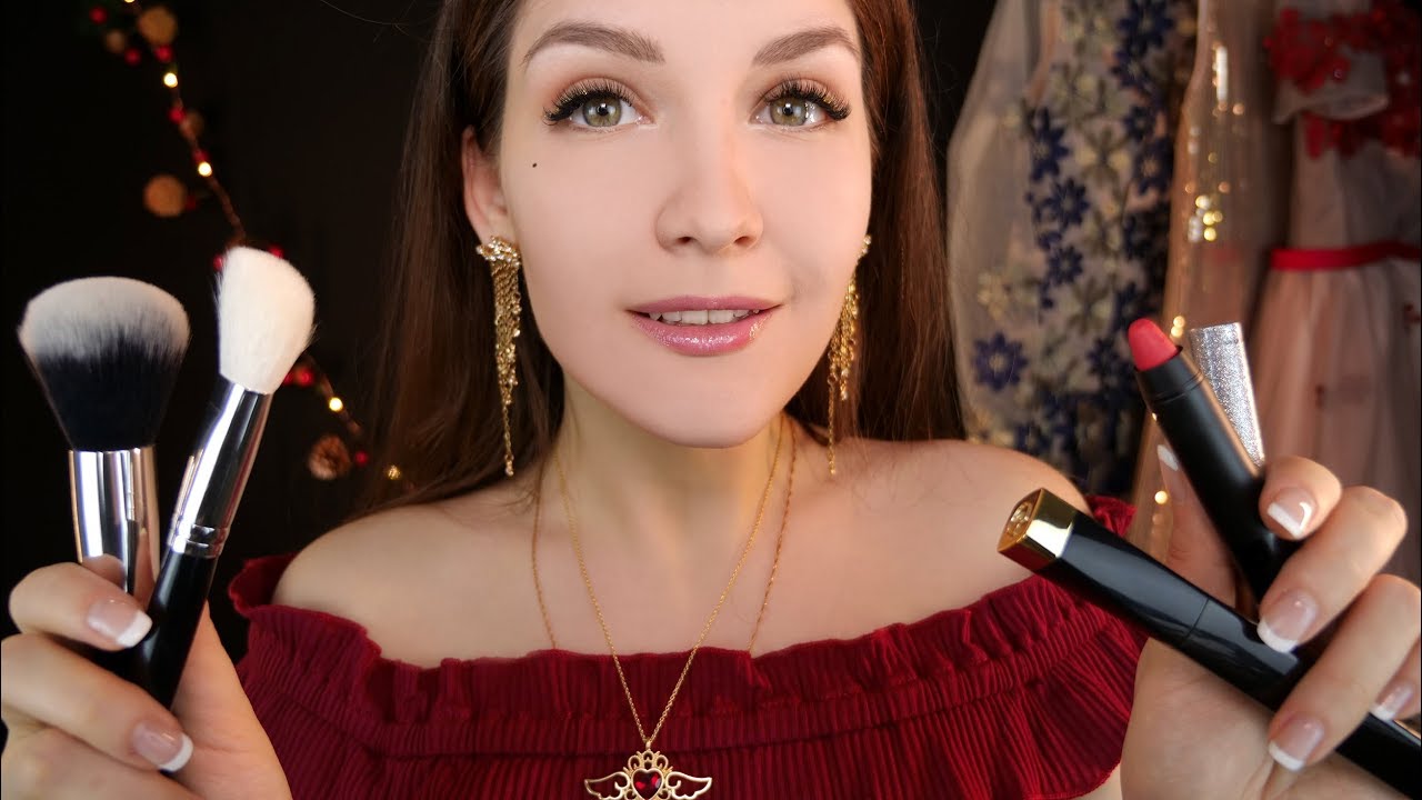 АСМР Макияж на Новый Год 💄🎄 ASMR Makeup on New Year