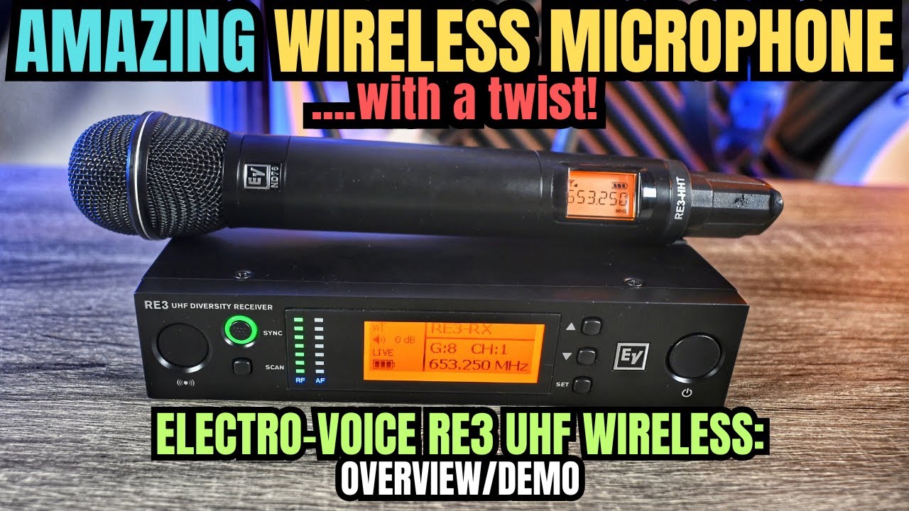 УДИВИТЕЛЬНАЯ БЕСПРОВОДНАЯ микрофонная система: Electro-Voice RE3 UHF Wireless