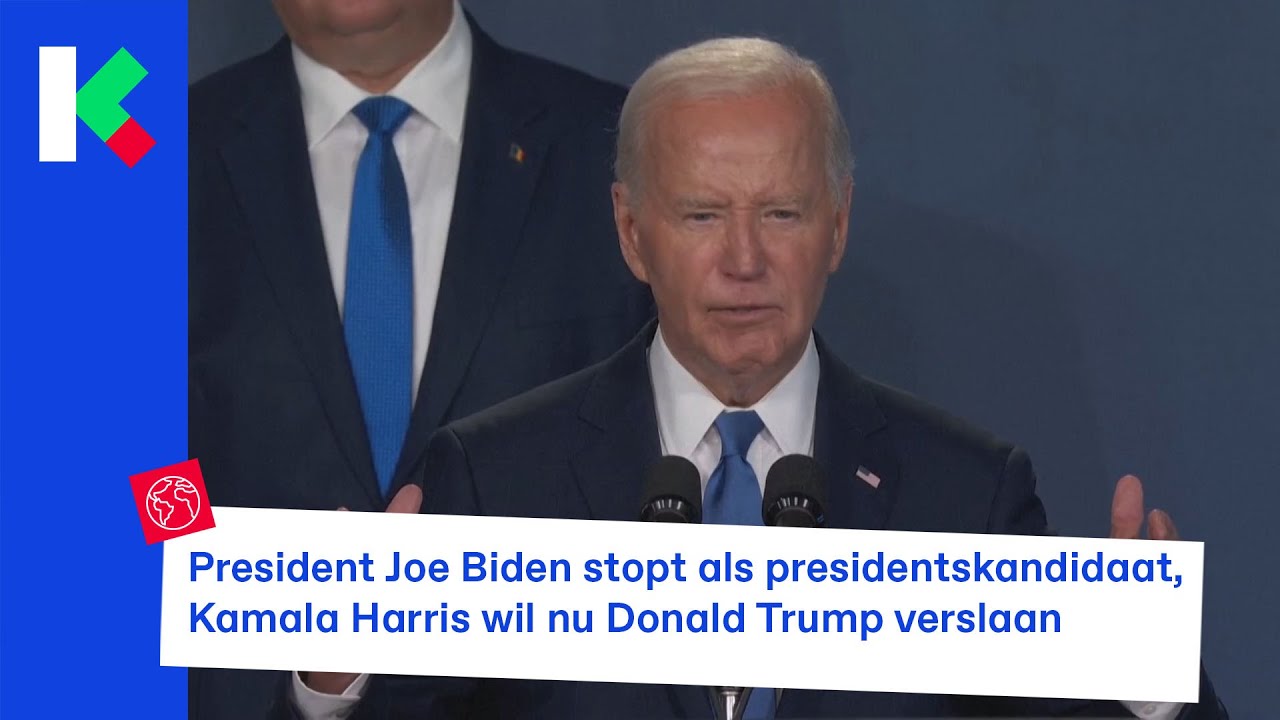 President Joe Biden stopt als presidentskandidaat