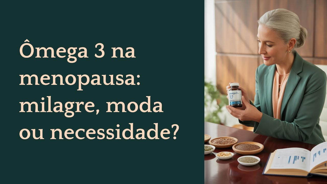 Ômega 3 na menopausa: milagre, moda ou necessidade?