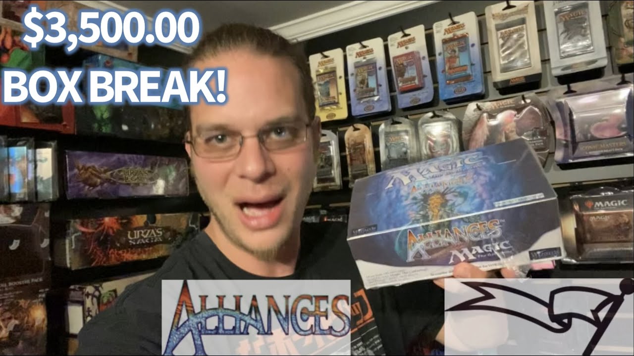 ALLIANCES Box Break - Vintage MTG Reserved List cards opened - $3500 box - pt1/2