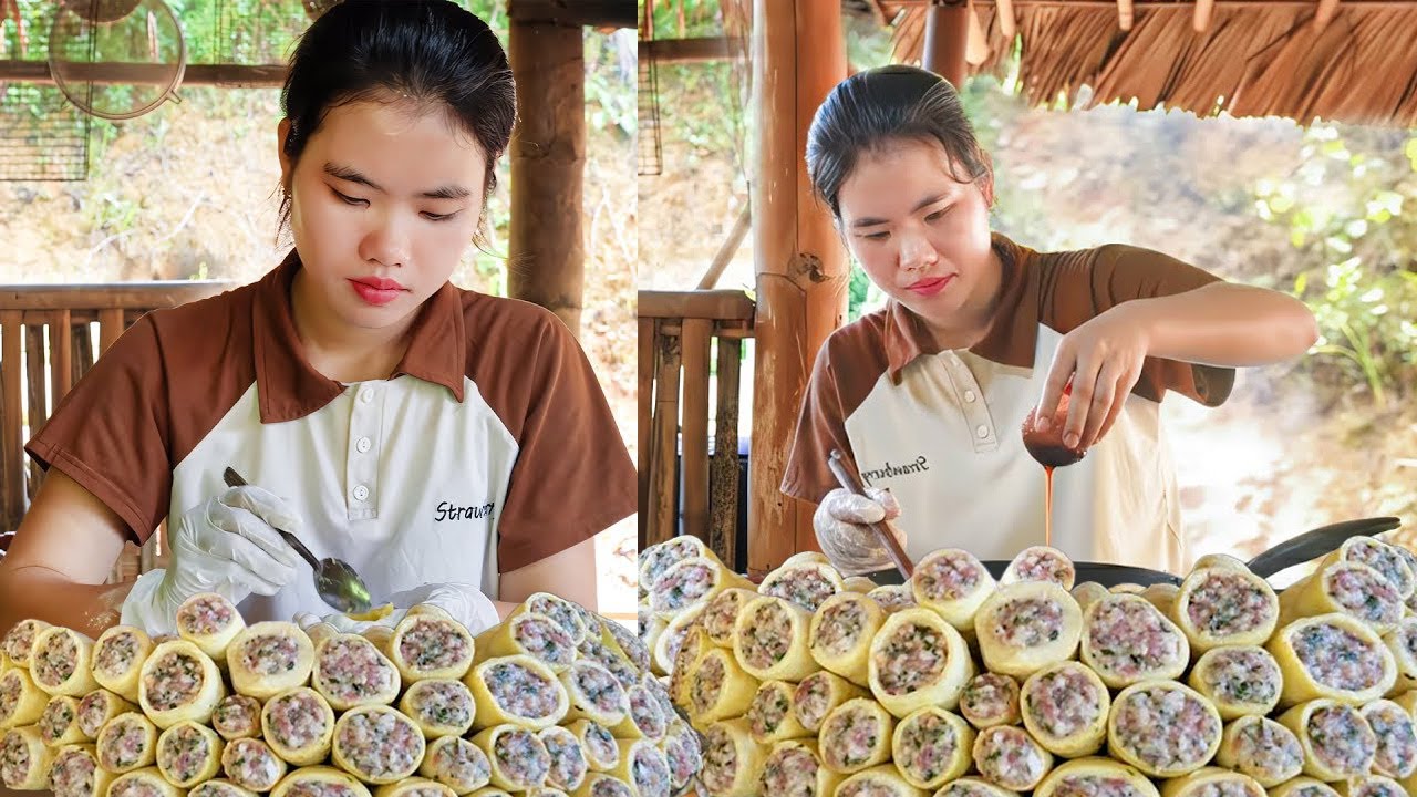 How to Make Stuffed Bamboo Shoots to Sell at The Market -  Harvest Bamboo Shoots | Trieu Thi Thuy