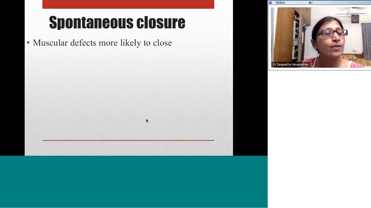 Pedicardio classes on Natural history of CHD Part 1 by Dr Sangeetha