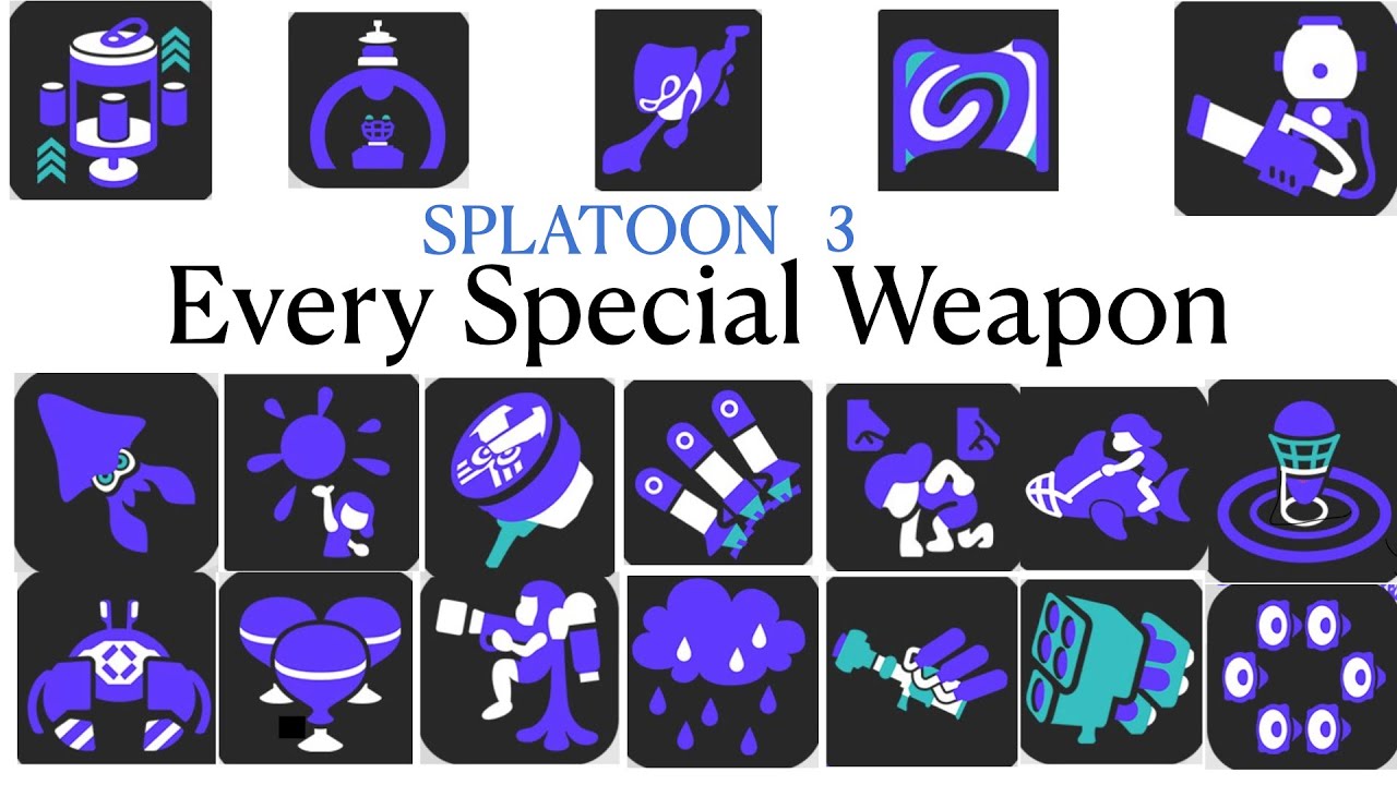 Splatoon 3 Every Special Weapon