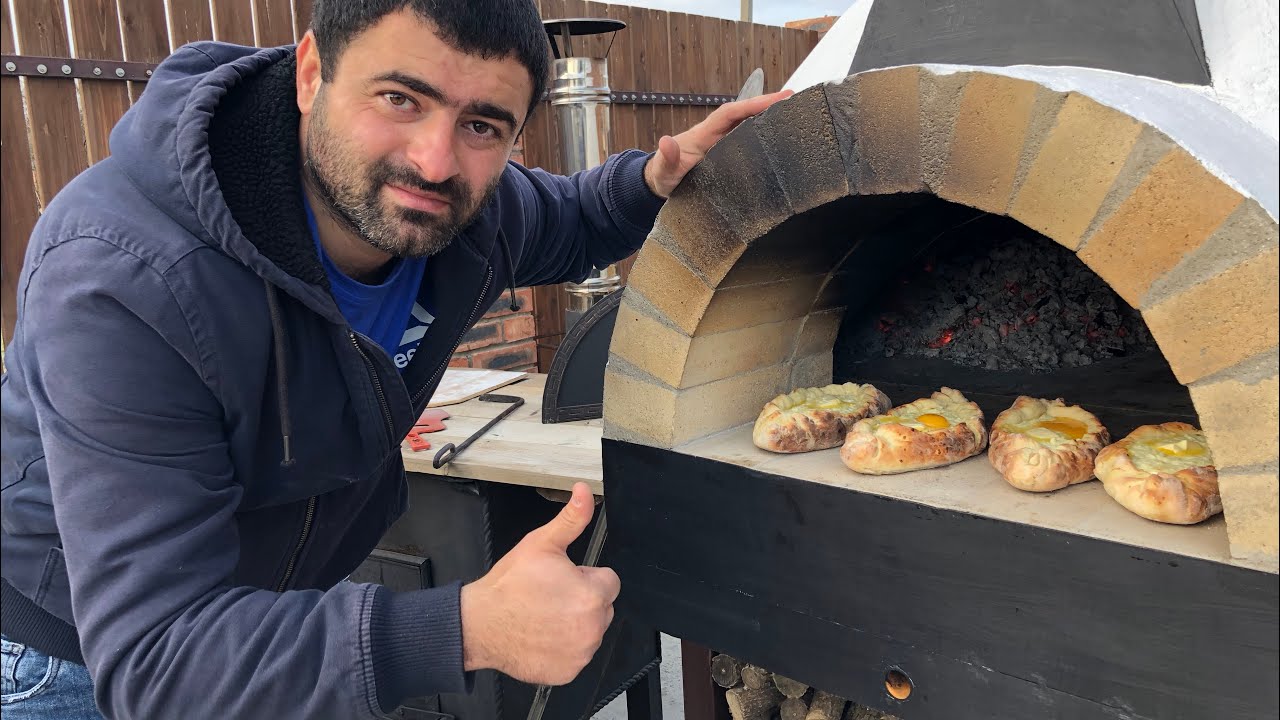Самый лучший рецепт хачапури по-Аджарски в Помпейской печи