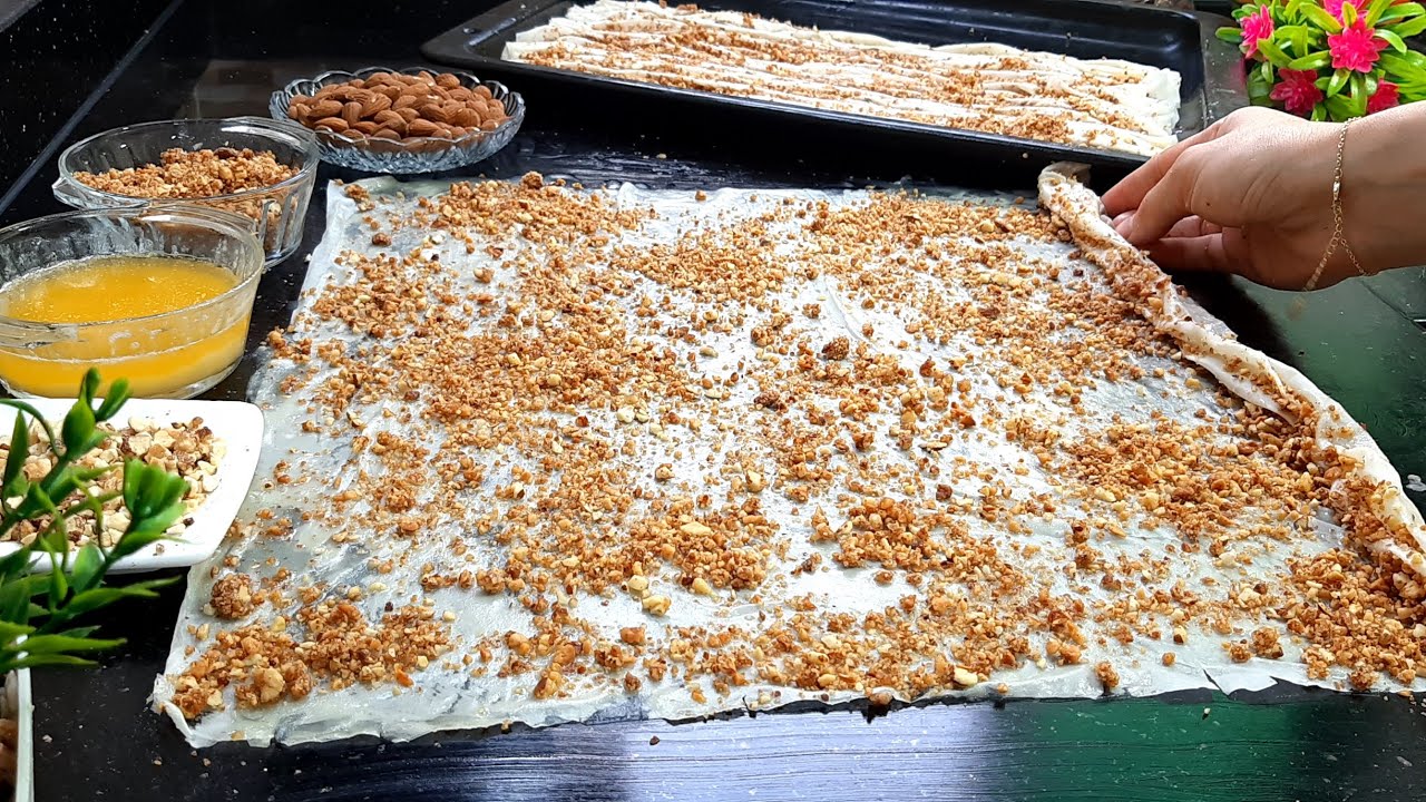 جديد 2022❗أسهل وأسرع وألذ معسلة ممكن توجدي لرمضان بطريقة سريعة جدا👌بحشوة قتضادية ولذيذة وبكمية كثيرة