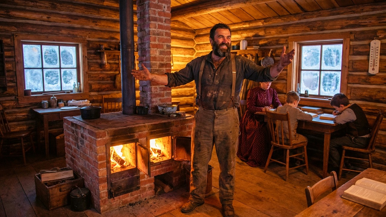 His Neighbours Mocked the Double Fireplace That Faced Inward — Until One Fire Heated Four Rooms