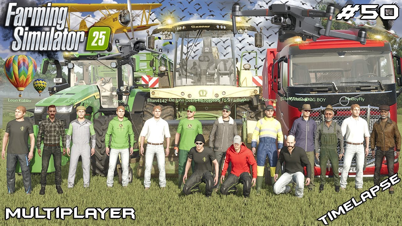 🚜 ГРАНДИОЗНАЯ УБОРКА ТРАВЯНОГО СИЛОСА — ВСЯ ТЕХНИКА В ПОЛЕ! 🍀 | САКЛИНГЕМ | Многопользовательский...