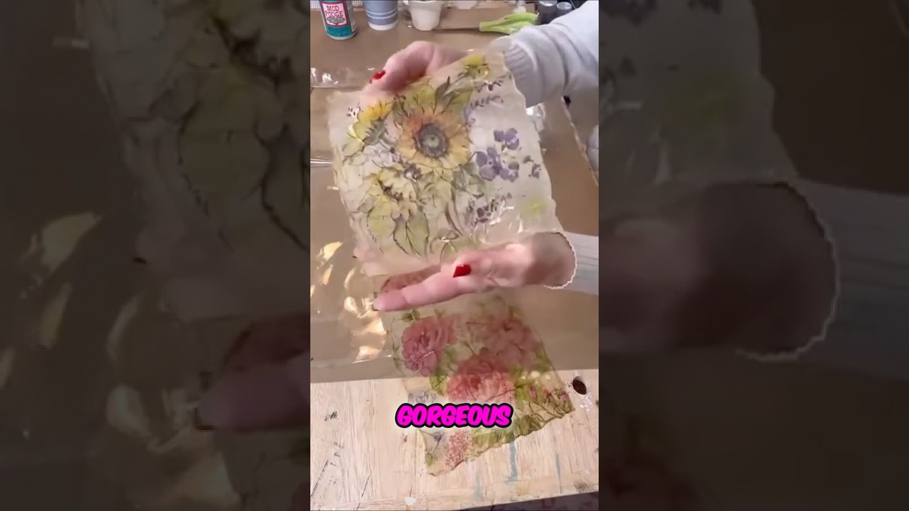 Бумага для декупажа своими руками: как сделать искусственную рисовую бумагу из салфеток | Easy Mo...