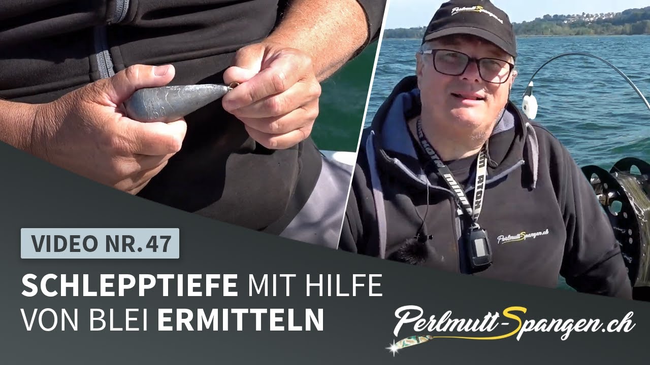 Schlepptiefe mit Hilfe von Blei ermitteln