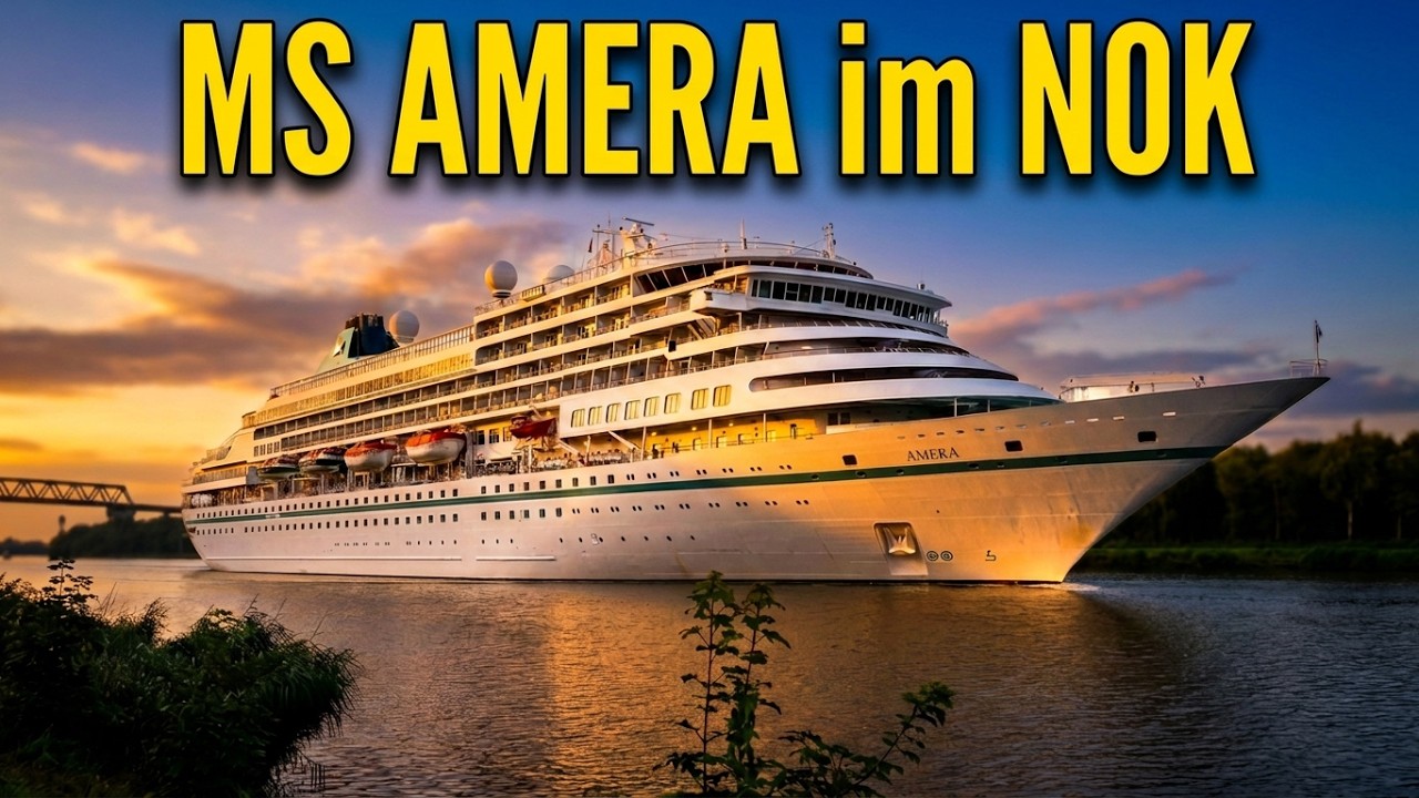 Cruise Ship MS AMERA passing through Kiel Canal // Phoenix Reisen // August 10, 2021