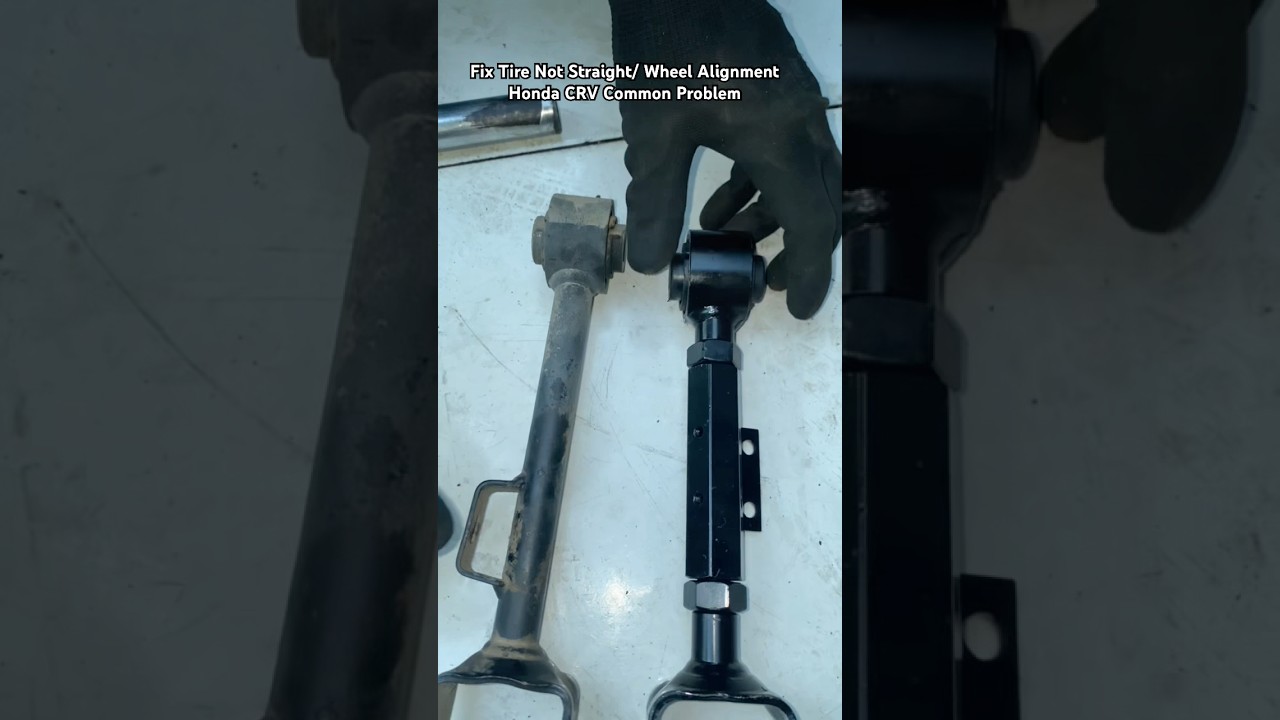 Fix Tire Not Straight/ Wheel Alignment Honda CRV 