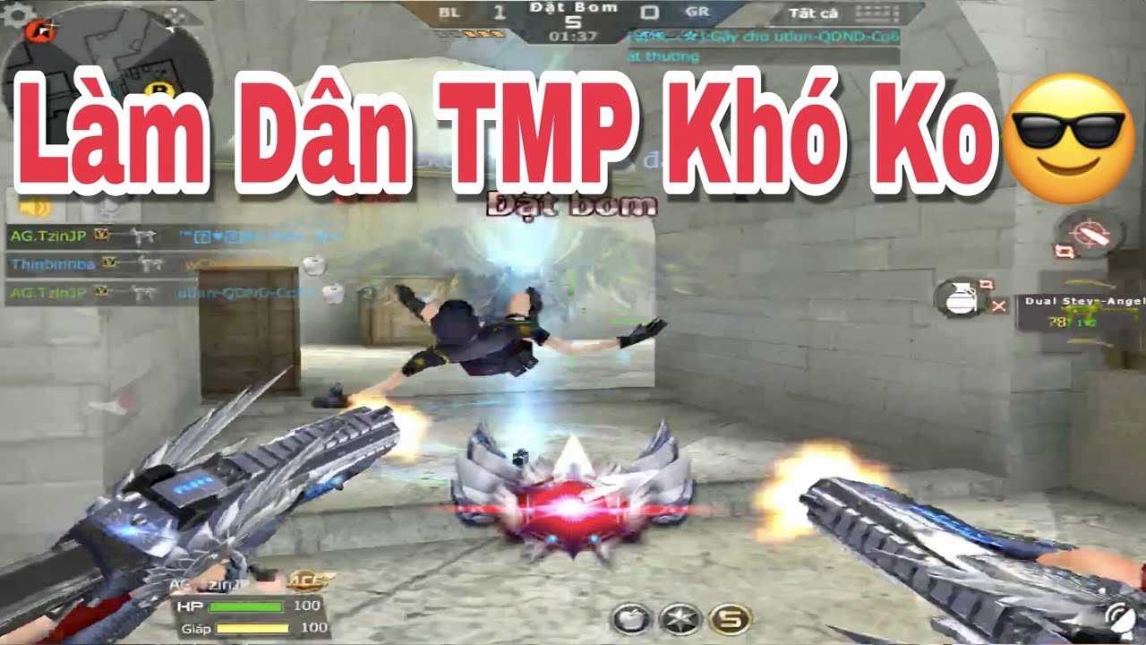 Thử Thách Trở Thành Dân TMP Thiên Sứ | Tuấn Sniper CF