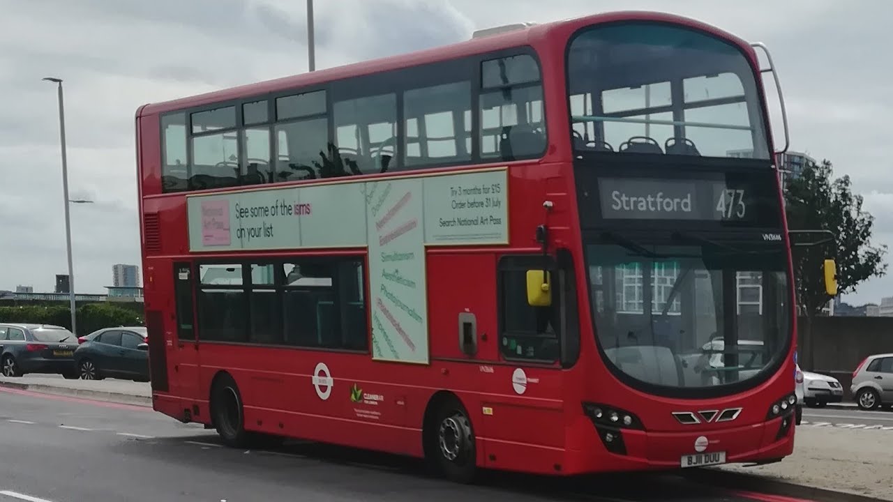 Full Route Journey: tower transit route 473 North Woolwich to Stratford VN36116 BJ11 DUU