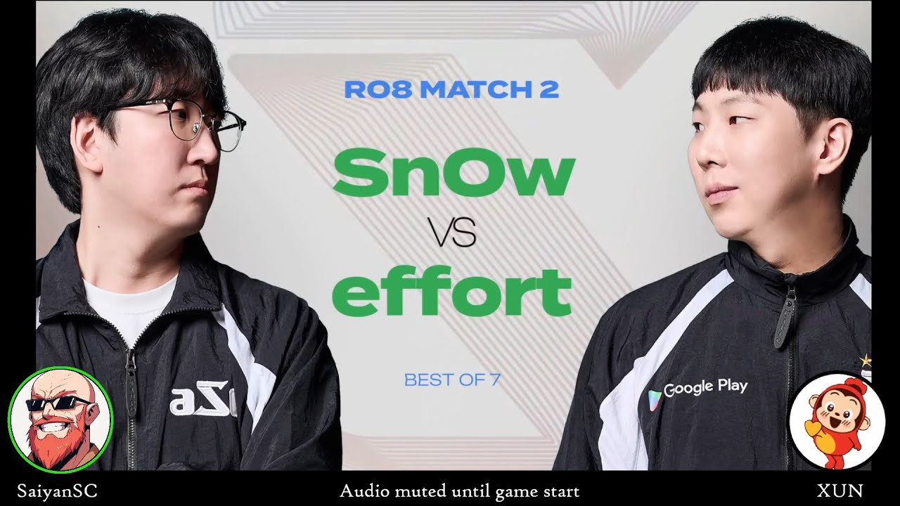 [ENG] ASL S20 Ro.8 Match 2 (Snow vs Effort) - ASL English (StarCastTV English)