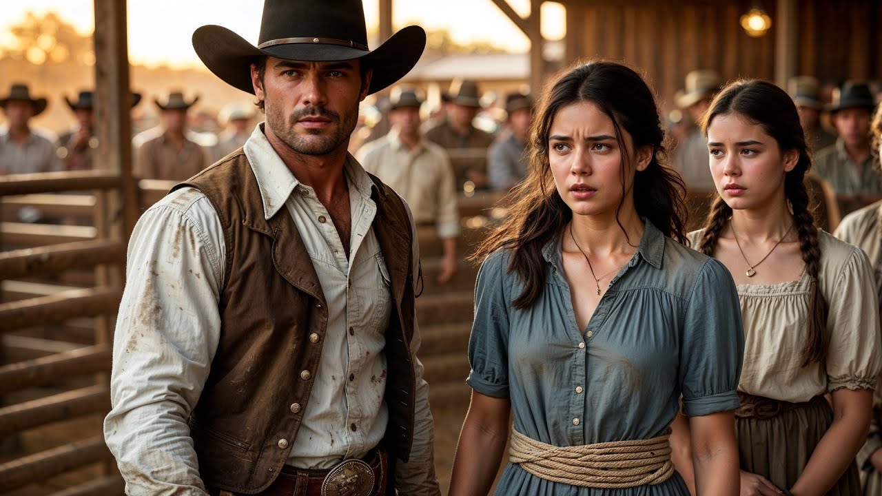 They Were Auctioning A Woman And Her Two Sisters, The Cowboy Bid High And Said You're All Free