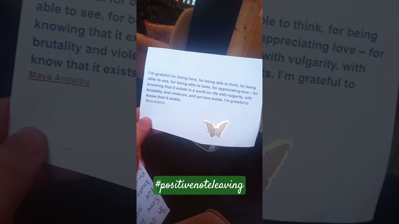 #positivenoteleaving