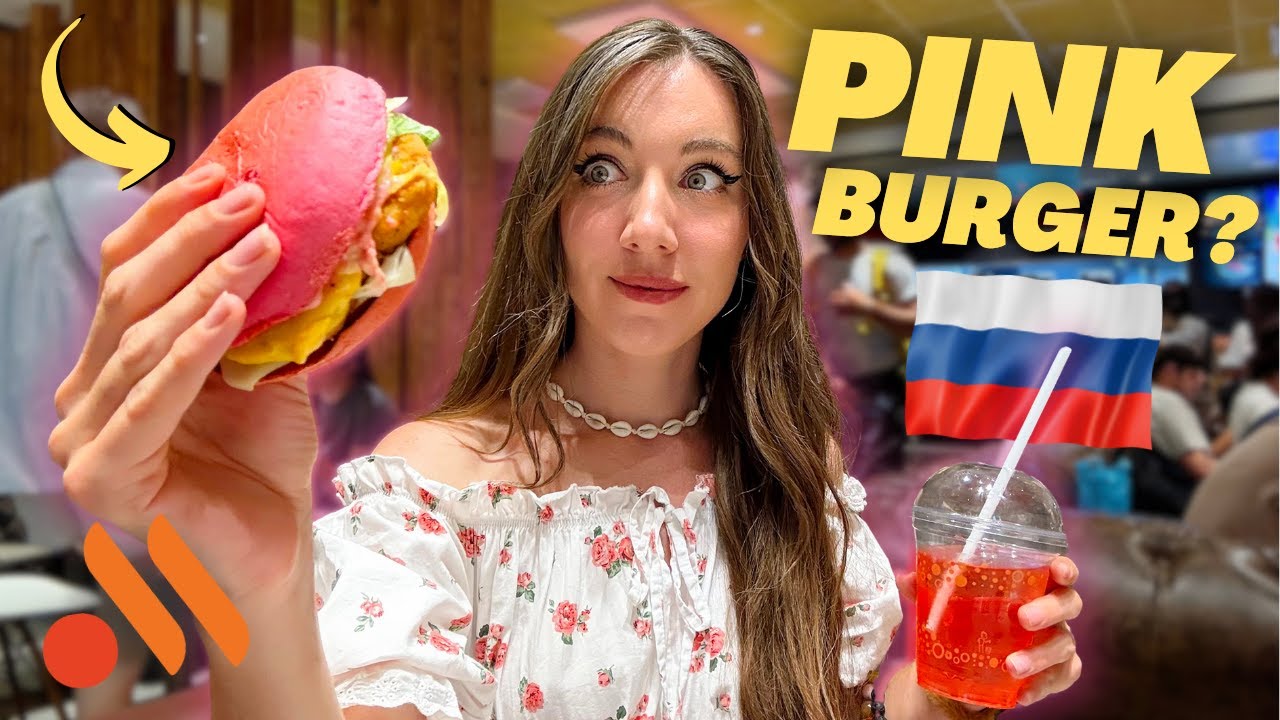 RUSSIAN McDonald’s New Menu! 🌸 Russia’s Cutest Burger? | Russia Vlog