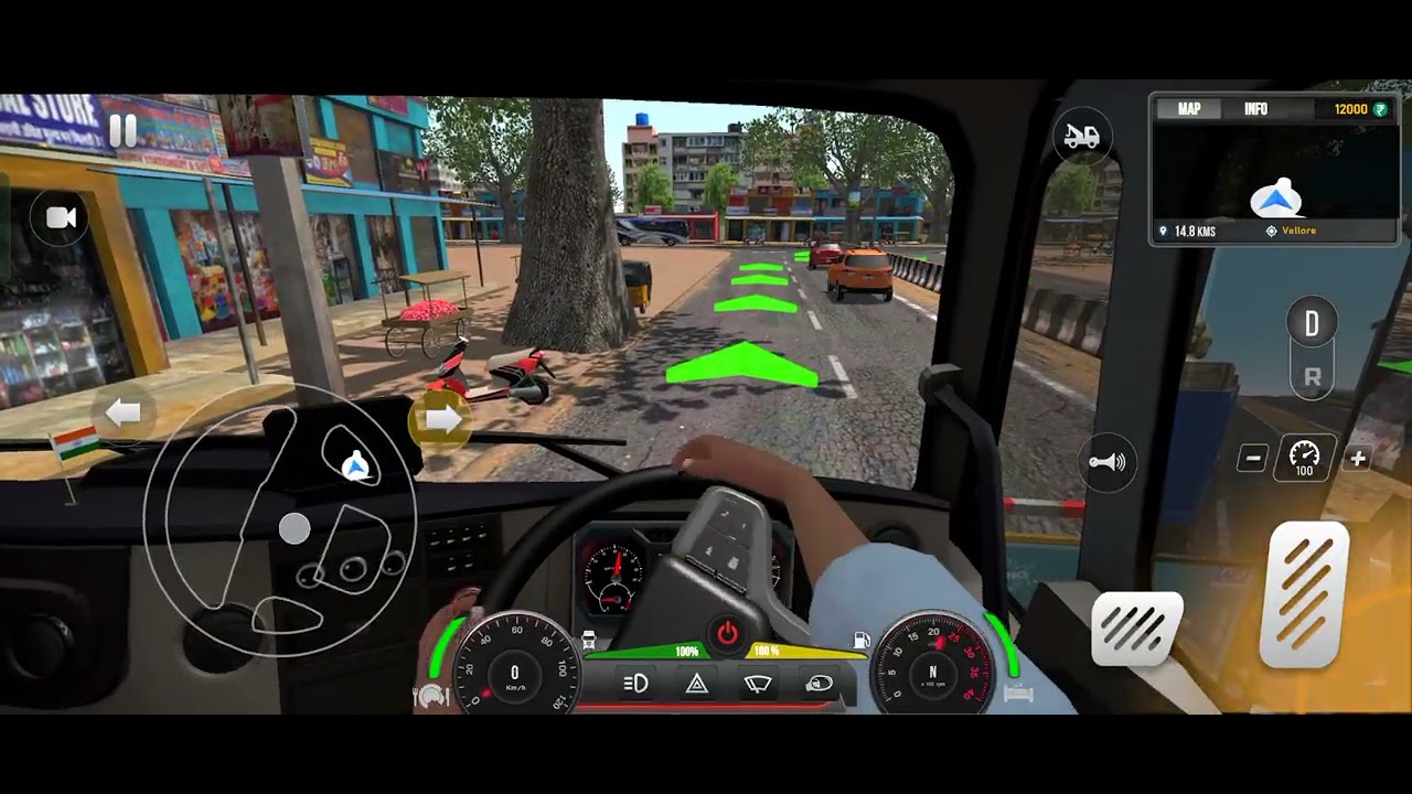 Indian truck drivering game 🎮 #viralvideo #virral video feed 