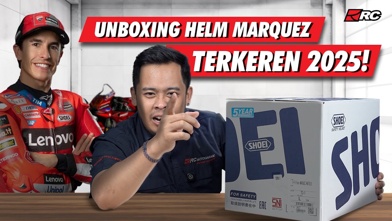 UNBOXING SHOEI X-15 MARQUEZ MOTEGI 5 🔥 MOTIF MARQUEZ MOTEGI TERKEREN 2025 ‼️