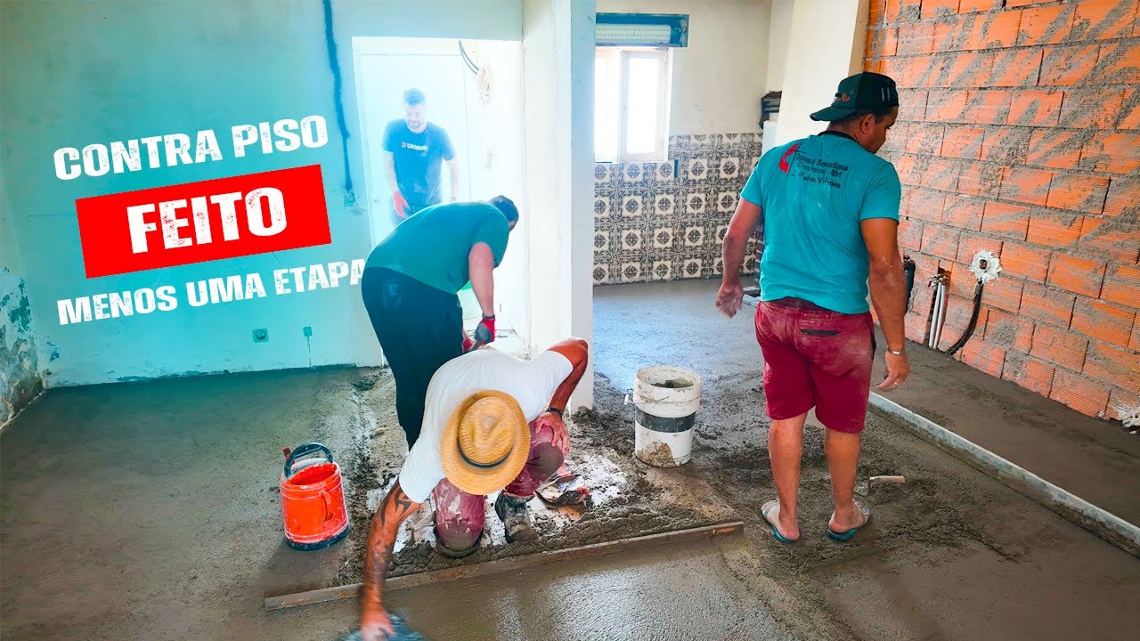 # 7 DIA DE OBRA I CONTRA PISO FEITO
