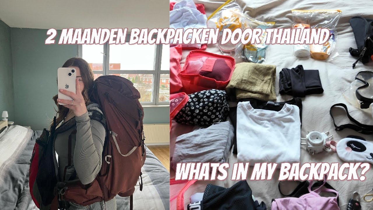 BACKPACK INPAKKEN 🎒 | wat neem ik mee voor 2 maanden Thailand 🇹🇭