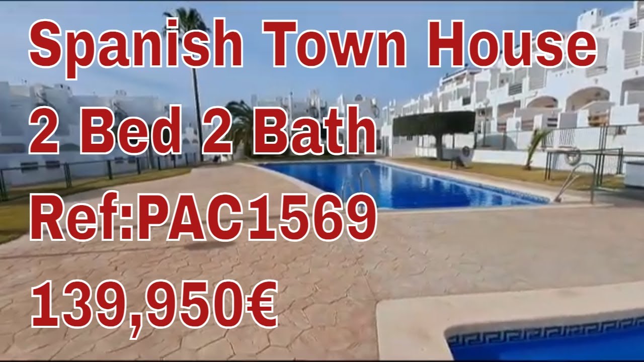 PCA1569  139,950  2 BED 2 BATH ,Spanish Town House  .COSTA CALIDA VILLAS
